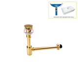 PureSeal Brass Basin Waste Kit – Luxury Pop-Up Drain & Anti-Odour Trap | Premium Bathroom Sink Drain Set