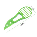 GreenSplit 3-in-1 Avocado Tool – Slice, Pit & Scoop Kitchen Gadget | Safe Fruit Prep Cutter
