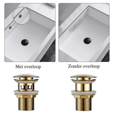 LuxDrain Pop-Up Drain Stopper – Luxury Bathroom Sink Drain in Matte Black, Gold & Modern Finishes