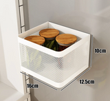 SideVault Magnetic Fridge Organiser – Metal Kitchen Storage Shelf | No-Drill Space Saver