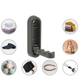 Valmere Folding Wall Hooks – Zinc Alloy Space-Saving Hook Set | Modern Multi-Purpose Hanging Solution
