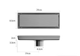 FlowCore Square Shower Drain – Brushed 304 Stainless Steel Floor Waste | Anti-Odour Bathroom Drain Cover