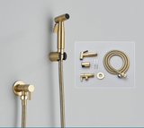 NoirJet Stainless Steel Bidet Spray Set – Matte Black Wall-Mounted WC Shattaf | Hygienic Toilet & Cleaning Sprayer