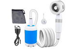 AquaNomad SmartCamp Portable Shower – Rechargeable Outdoor Camping Shower | Digital Display Travel Wash System