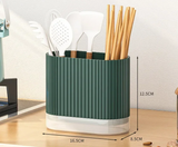 DryNest Kitchen Cutlery Organiser – Wall-Mount Utensil Holder with Drainage | No-Drill Storage Rack