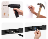 SteelLine Stainless Steel Wall Coat Rack – Multi-Purpose Hooks for Jackets, Bags & Hats