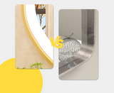 Aurelia Glow Oval LED Mirror – Gold Framed Anti-Fog Bathroom Mirror | Dimmable Luxury Vanity Lighting