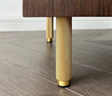 Aurevex Adjustable Brass Furniture Legs – Luxury Cabinet & Table Feet | Black & Gold Hardware