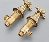 PureFlow Faucet Handle Kit – Solid Brass Basin Faucet Handles | Precise Hot & Cold Water Control | Durable Replacement Handle Set