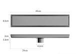 FlowCore Square Shower Drain – Brushed 304 Stainless Steel Floor Waste | Anti-Odour Bathroom Drain Cover