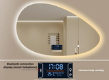 ÉlanGlow LED Vanity Mirror – Irregular Backlit Smart Mirror | Touch-Control Modern Design