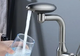 NovaCascade Basin Mixer – Futuristic Waterfall Bathroom Faucet | 4-Mode Luxury Sink Tap