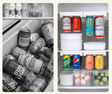Zenvira FridgeMate Double Can Rack – Extendable Under-Shelf Fridge Organiser | Space-Saving Sliding Beverage Holder for Cans