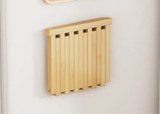 Nordhaven Folding Bamboo Wall Bench – Space-Saving Entryway Seat | Minimalist Nordic Hallway Stool