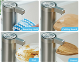 Velora Sense Steel Soap Dispenser – Touchless 304 Stainless Steel Automatic Soap Pump for Kitchen & Bathroom