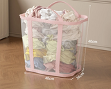 AirNest Foldable Laundry Basket – Breathable Mesh Storage Hamper | Portable Family Organiser