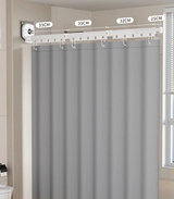 Nordeva Foldable Shower Screen Set – Waterproof Magnetic Curtain System | No-Drill Scandinavian Bathroom Divider