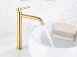 Noiré Luxe Basin Mixer Tap – Contemporary Black & Gold Bathroom Faucet | Premium Single Lever Sink Mixer