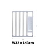 DryNest Foldable Dish Rack – 304 Stainless Steel Kitchen Drying Organiser | Space-Saving Sink & Counter Rack