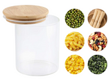 NordicPure Glass Storage Canister Set – Airtight Kitchen Jars with Wooden Lids | Modern Pantry Organisation Collection
