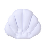 Auralux AquaLuxe Inflatable Spa Bath Pillow with Neck & Shoulder Support – Soft Terry Cloth Ergonomic Bathtub Cushion with Suction Cups | Portable Home Spa Comfort Accessory