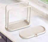 AquaNest Sink Organiser – Removable Sponge & Cloth Drying Holder | Ventilated Kitchen & Bathroom Storage