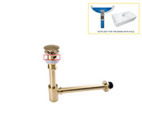 PureSeal Brass Basin Waste Kit – Luxury Pop-Up Drain & Anti-Odour Trap | Premium Bathroom Sink Drain Set