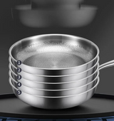 ForgeTitan Hammered Frying Pan – Pure Titanium Skillet | Premium Non-Coated Induction Cookware