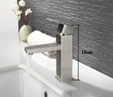 NoirEdge Basin Mixer Tap – Matte Black Bathroom Faucet | Contemporary Single Lever Hot & Cold Sink Mixer