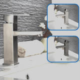NoirEdge Basin Mixer Tap – Matte Black Bathroom Faucet | Contemporary Single Lever Hot & Cold Sink Mixer
