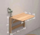 ModuSpace Fold-Down Wall Desk – Ultra-Slim Floating Workstation | Space-Saving Modern Study Table
