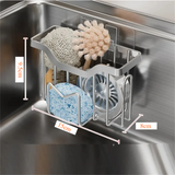 SinkVault Stainless Steel Sink Organiser – Drill-Free Kitchen Storage Rack | Modern Countertop Tidy