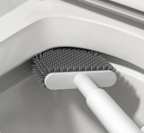 FreshFlow Silicone Toilet Brush – Wall-Mounted Scented Bathroom Cleaner | No-Drill Hygienic Toilet Brush Set