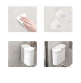 AeroSense Wall-Mounted Sensor Bin – 9L Touchless Bathroom & Kitchen Waste Bin | Waterproof Compact Design