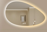ÉlanGlow LED Vanity Mirror – Irregular Backlit Smart Mirror | Touch-Control Modern Design