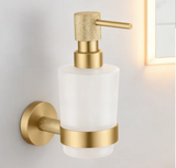 Roséva Luxe Bathroom Accessory Set – Brushed Rose Gold Wall-Mounted Hardware Collection | Modern Stainless Steel Décor
