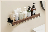 Velmora CulinaWood Wall Shelf – No-Drill Kitchen Storage Organiser for Spices, Cutting Boards & Utensils | Modern Wood-Effect Metal Rack