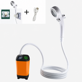AquaTrek Rechargeable Camping Shower – Portable 3.7V Electric Pump | 4.9 ft Hose | Outdoor Travel & Pet Washing Shower
