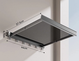 AeroFold Wall Storage Rack – Foldable Aluminium Coat & Towel Organiser | Modern Space-Saving Wall Hook