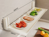 Velmora FlexiRack Foldable Kitchen Spice Rack – Wall-Mounted Self-Adhesive Storage Organiser with Hooks | Space-Saving Metal Utensil & Seasoning Holder