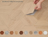 Virello Hexagon Tile Panels – Waterproof Peel & Stick 3D Wall Decals | Modern PVC Floor & Wall Tiles