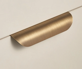 Bellmont Shell Brass Cabinet Handle – Antique Farmhouse Drawer Pull | Vintage Furniture Hardware