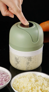 TurboPrep Mini Chopper – USB Rechargeable Electric Food Processor | Cordless Garlic & Vegetable Mincer
