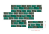 Arqevia RetroBrick Peel & Stick Wall Tiles – 6-Piece Vintage Brick Effect Splashback Panels | Waterproof Self-Adhesive Industrial Wall Décor (300 × 150 mm)