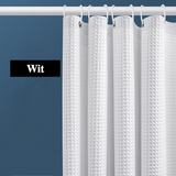 Veloura WaffleSpa Shower Curtain – Waterproof Textured Bathroom Curtain with Mold-Resistant Finish | Luxury Hotel-Style Bathroom Upgrade
