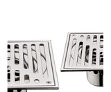InvisiFlow Tile-In Shower Drain – Brushed 304 Stainless Steel Concealed Floor Waste | Anti-Odour Square Drain Cover