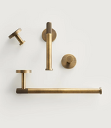 Kensington Heritage Bathroom Hardware Set – Antique Bronze Brass Accessories | Luxury Knurled Towel Rail &amp; Toilet Roll Holder Collection