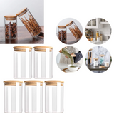 NordicPure Glass Storage Canister Set – Airtight Kitchen Jars with Wooden Lids | Modern Pantry Organisation Collection