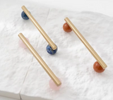 Marbelle Brass & Marble Cabinet Handles – Scandinavian Luxury Drawer Pulls | Modern Furniture Hardware