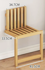 Nordhaven Folding Bamboo Wall Bench – Space-Saving Entryway Seat | Minimalist Nordic Hallway Stool